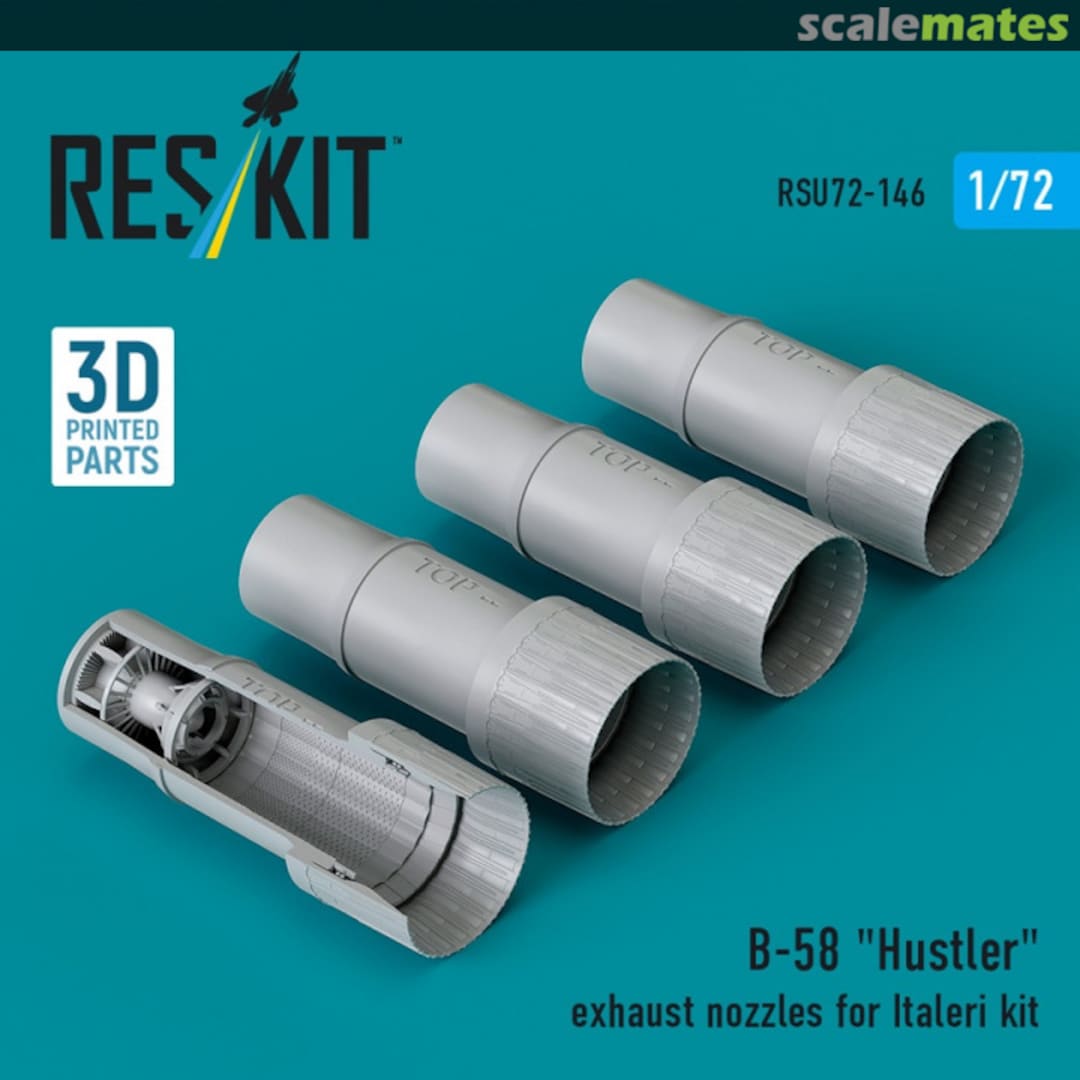 Boxart B-58 "Hustler" exhaust nozzles RSU72-0146 ResKit