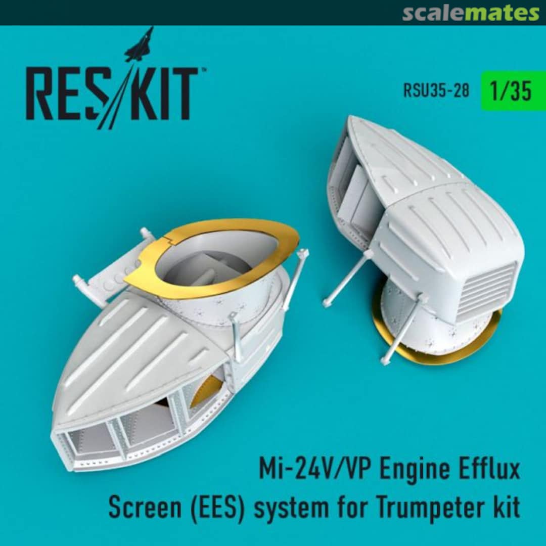 Boxart Mi-24V/VP Engine Efflux Screen (EES) system RSU35-0028 ResKit