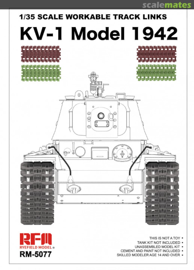 Boxart KV-1 Model 1942 RM-5077 Rye Field Model