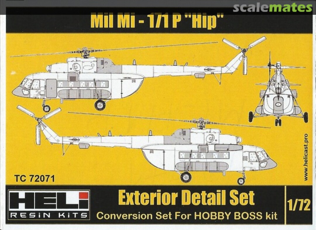 Boxart Mi-171 P "Hip" TC72071 HELI Resin Kits