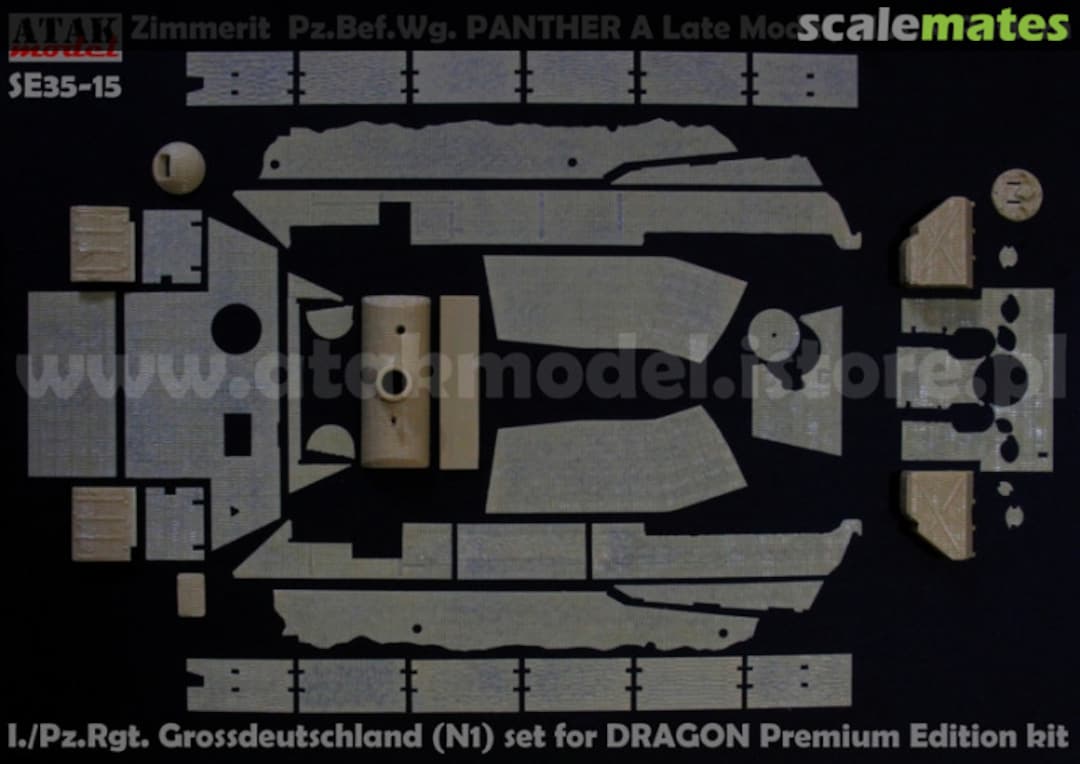 Boxart Pz.Bf.Wag. Panther A late 'N1' Grossdeutschland SE35-15 Atak Model