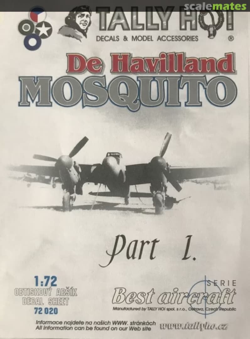 Contents De Havilland MOSQUITO 72 020 Tally Ho! (CZ)