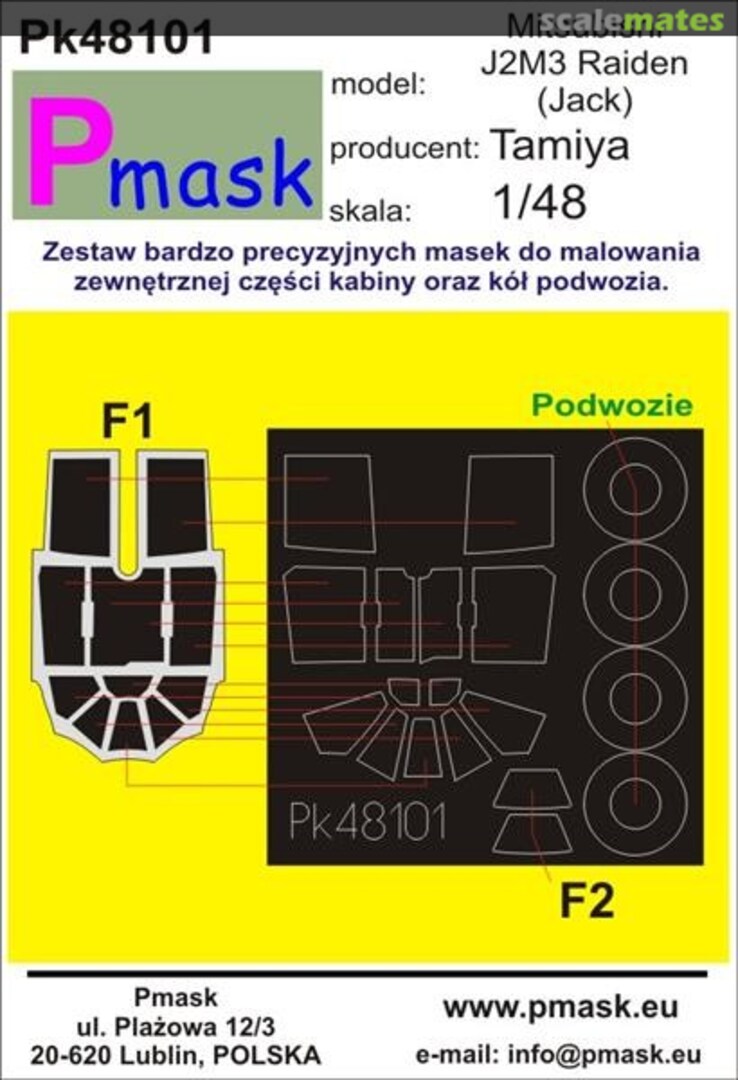 Boxart Mitsubishi J2M3 Raiden (Jack) PK48101 Pmask