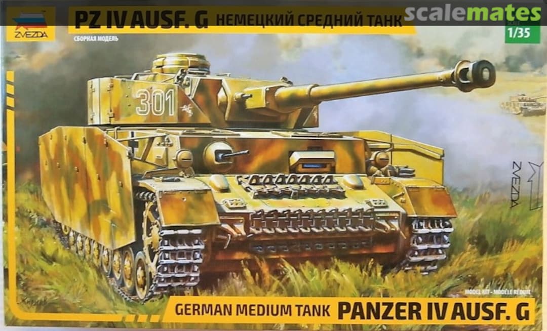 Boxart Panzer IV Ausf. G 3674 Zvezda