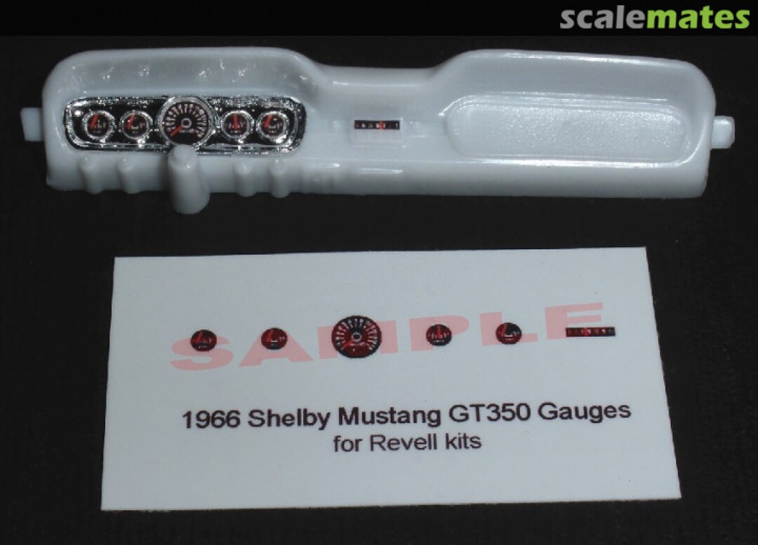 Boxart 1966 Shelby GT350 Gauge Faces  Best Model Car Parts