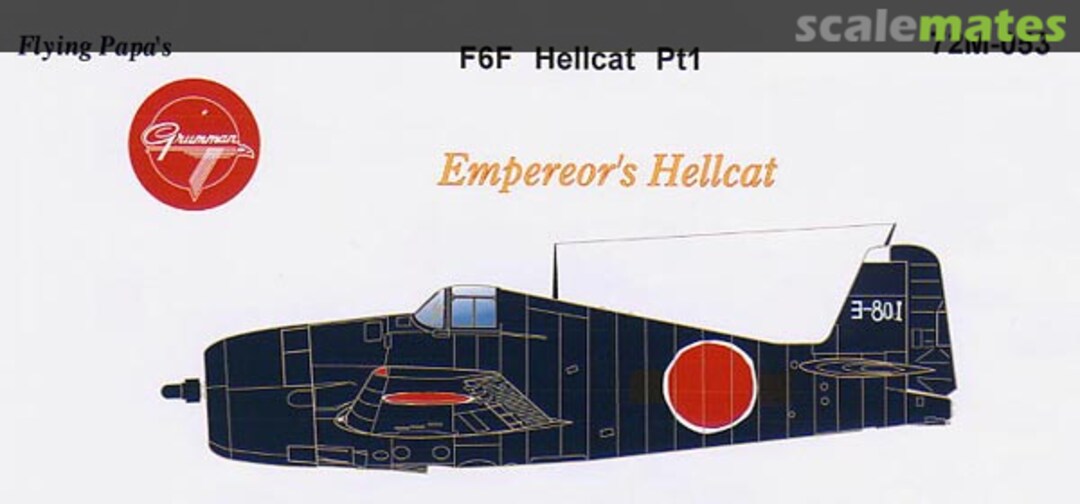 Boxart F6F Hellcat 72M-053 Flying Papa's Decals