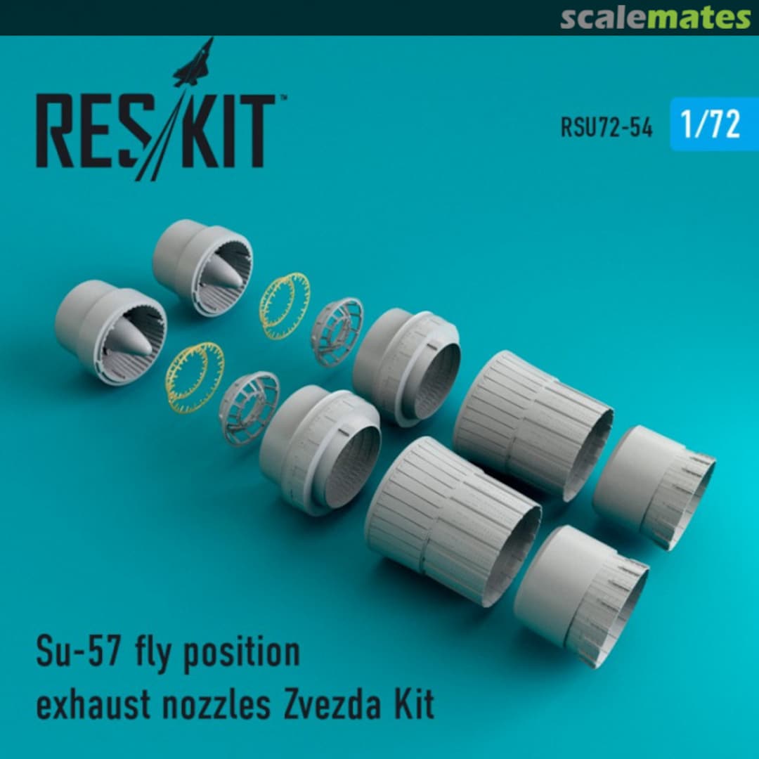 Boxart Su-57 fly position exhaust nozzles RSU72-0054 ResKit