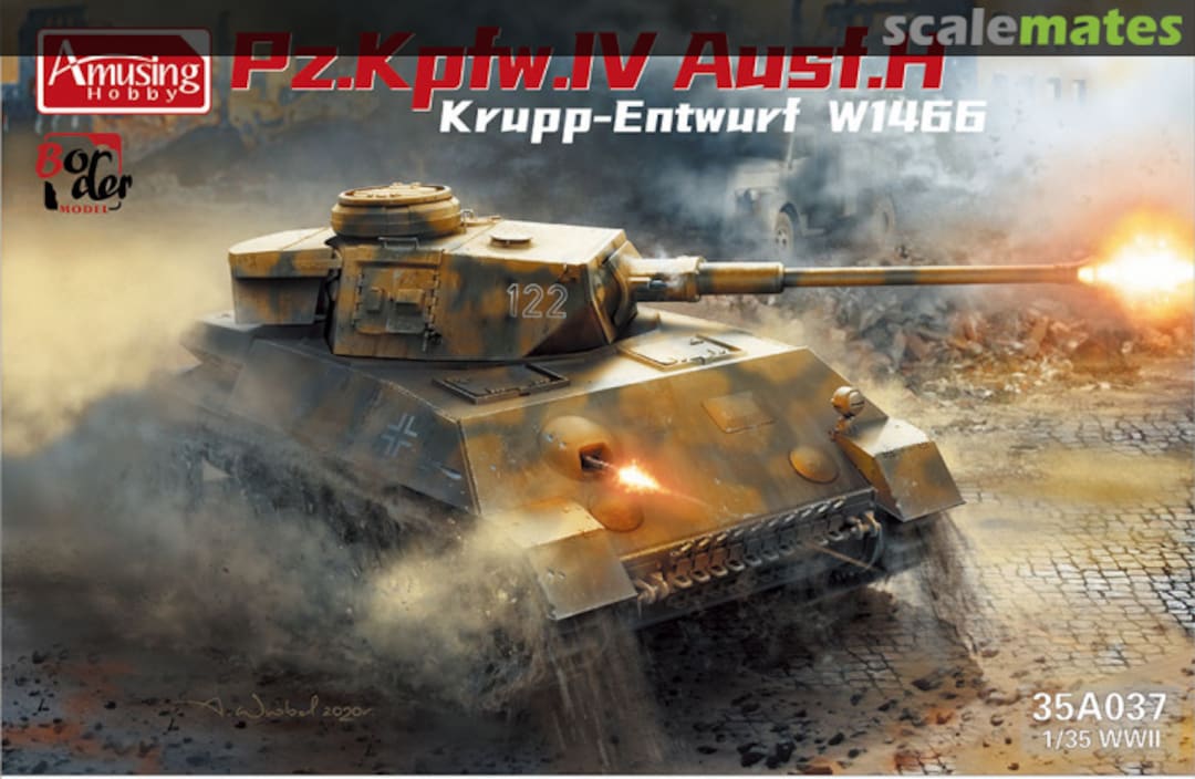 Boxart Panzer IV Ausf.H 35A037 Amusing Hobby