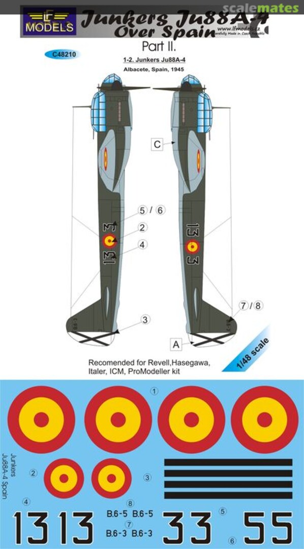 Boxart Junkers Ju88A-4 C48210 LF Models
