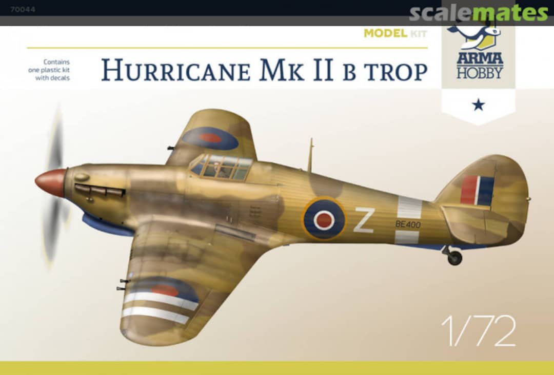 Boxart Hurricane Mk II b trop 70044 Arma Hobby