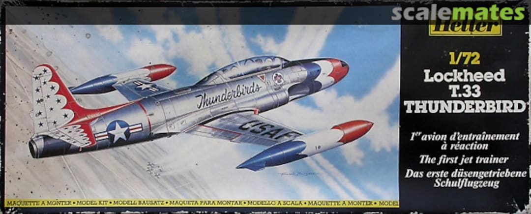 Boxart Lockheed T.33 Shooting Star 301 Heller