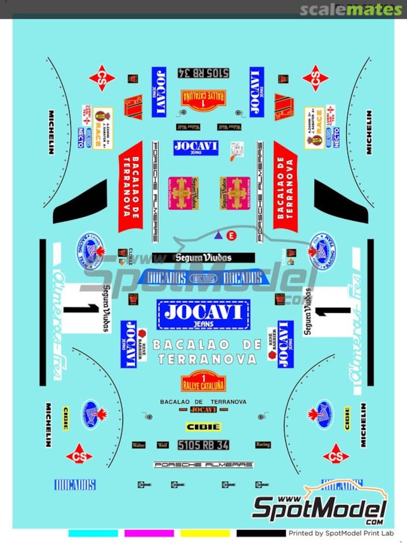 Boxart Porsche 911 SC sponsored by Jocavi #1 PLB2-381090 Print Lab Decals