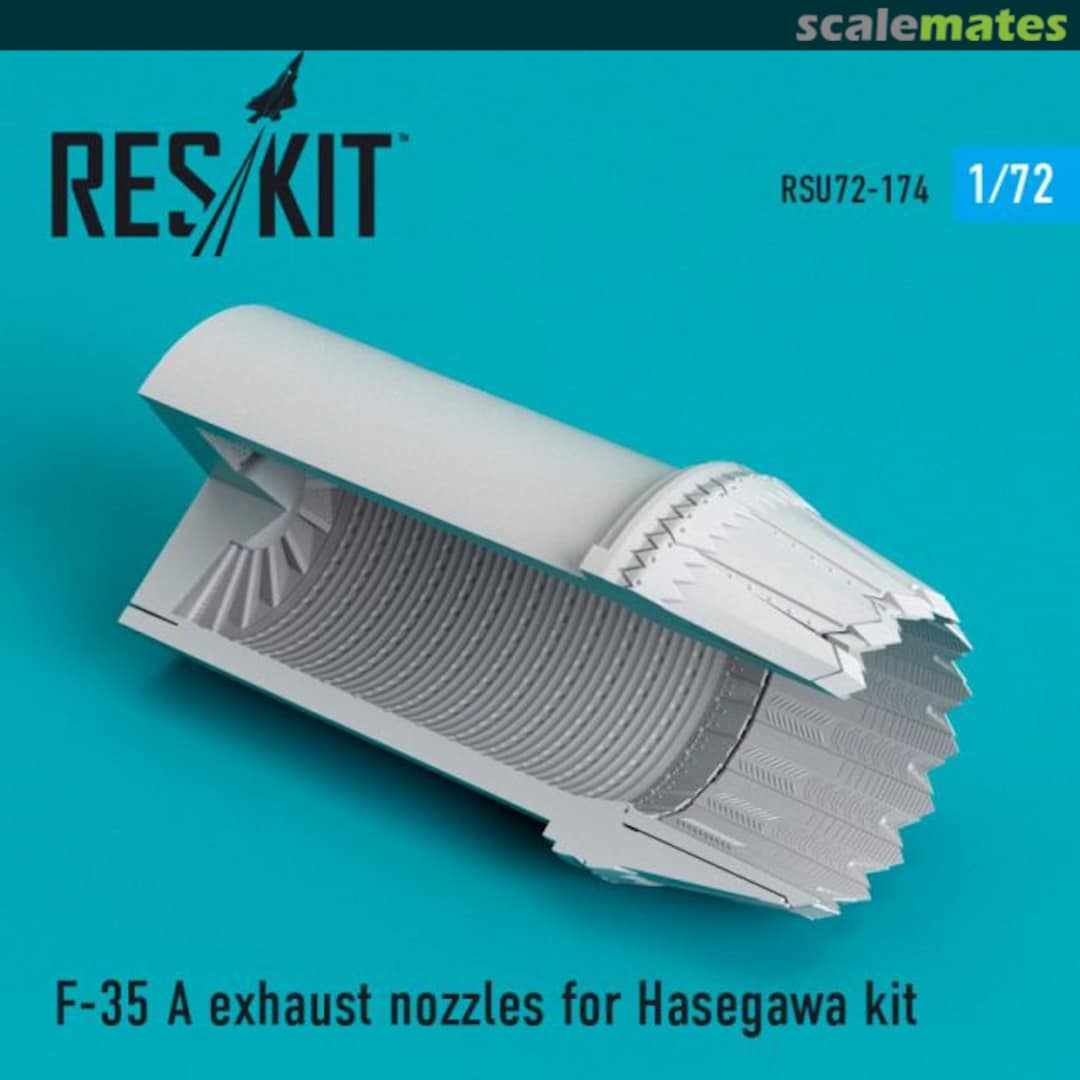 Boxart F-35A exhaust nozzles RSU72-0174 ResKit