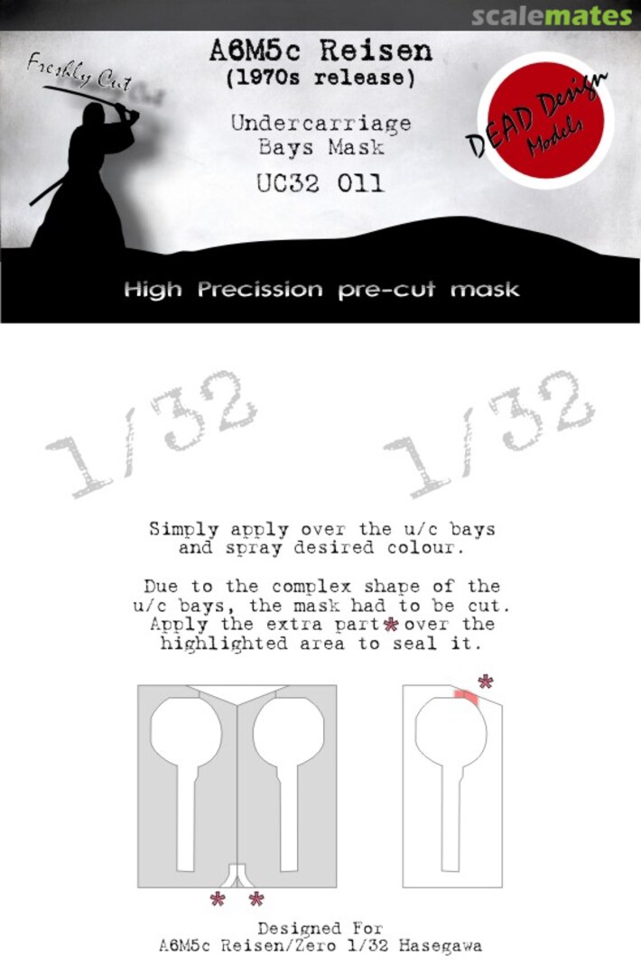 Boxart A6M5c (1970s) u/c bays UC32011 DEAD Design Models