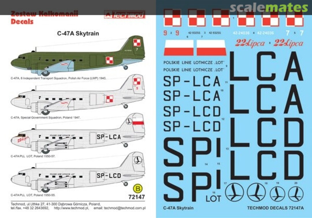 Boxart C-47A Skytrain 72147 Techmod