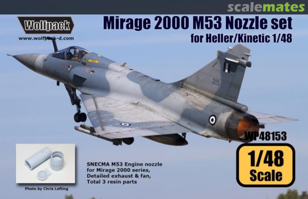 Boxart Mirage 2000 SNECMA M53 Nozzle Set WP48153 Wolfpack