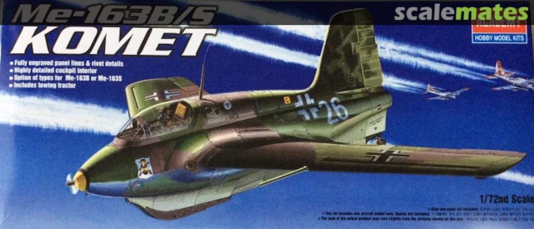 Boxart Me-163B/S Komet 1673 Academy