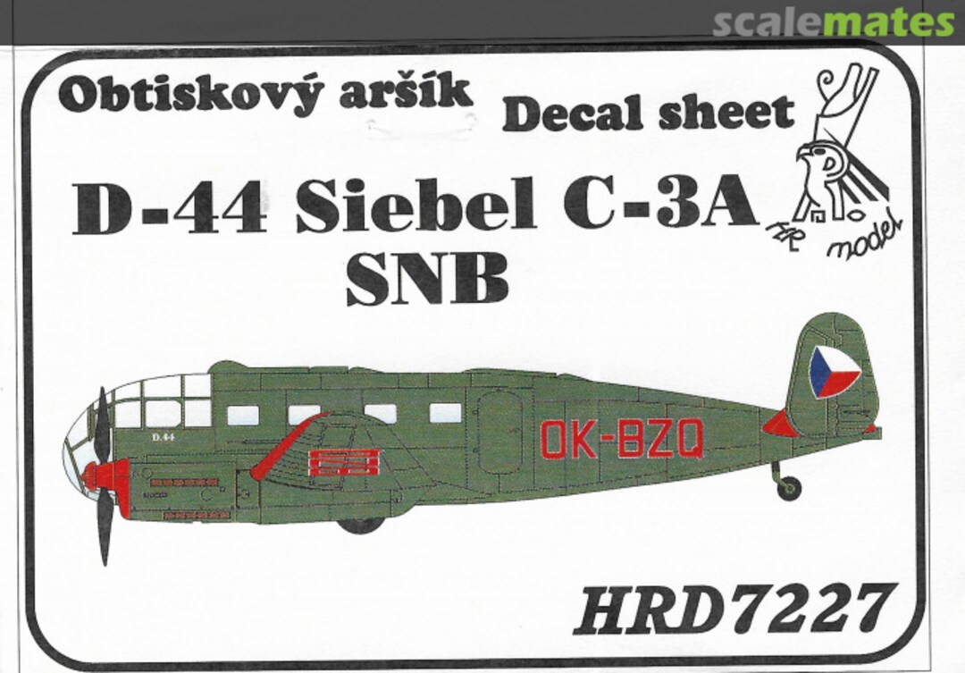 Boxart D-44 Siebel C-3A SNB 1946-1950 HRD7227 HR Model