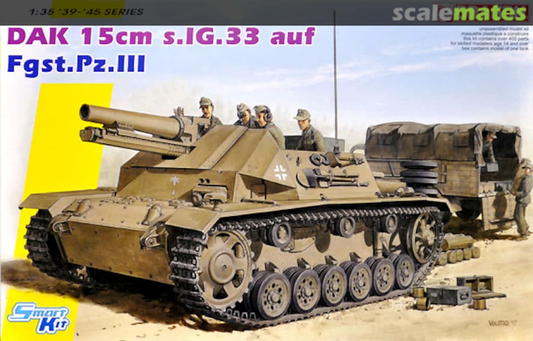 Boxart 15cm s.IG.33 auf Fahrgestell Pz.Kpfw.III (Sf) 6904 Dragon