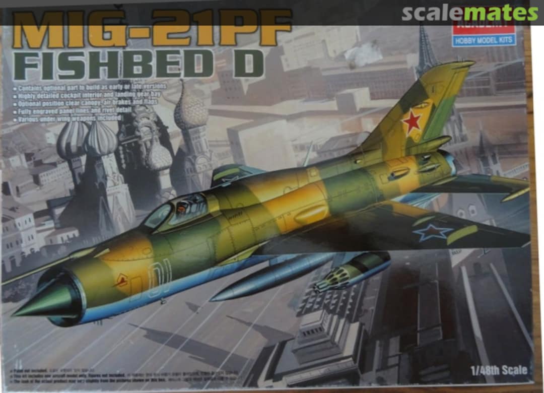 Boxart MiG-21PF Fishbed D 2166 Academy