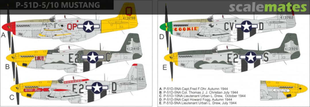 Boxart P-51D-5/10 MUSTANG UR144105 UpRise Decal Serbia