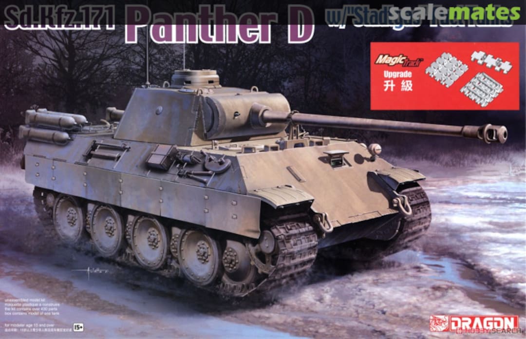 Boxart Sd.Kfz.171 Panther Ausf.D w/"Stadtgas" Fuel Tanks 6881 Dragon