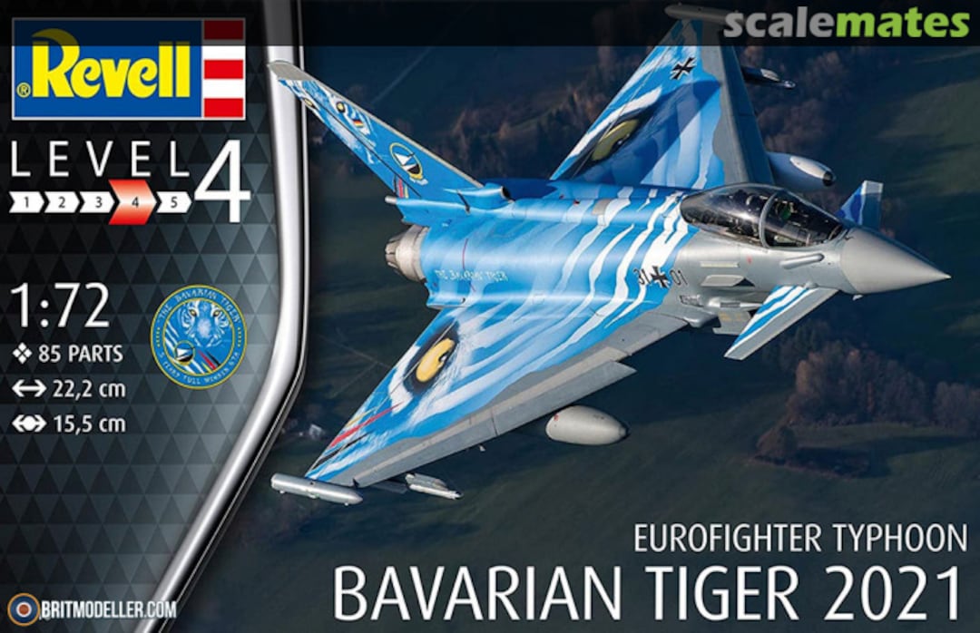 Boxart Eurofighter Typhoon Bavarian Tiger 2021 03818 Revell