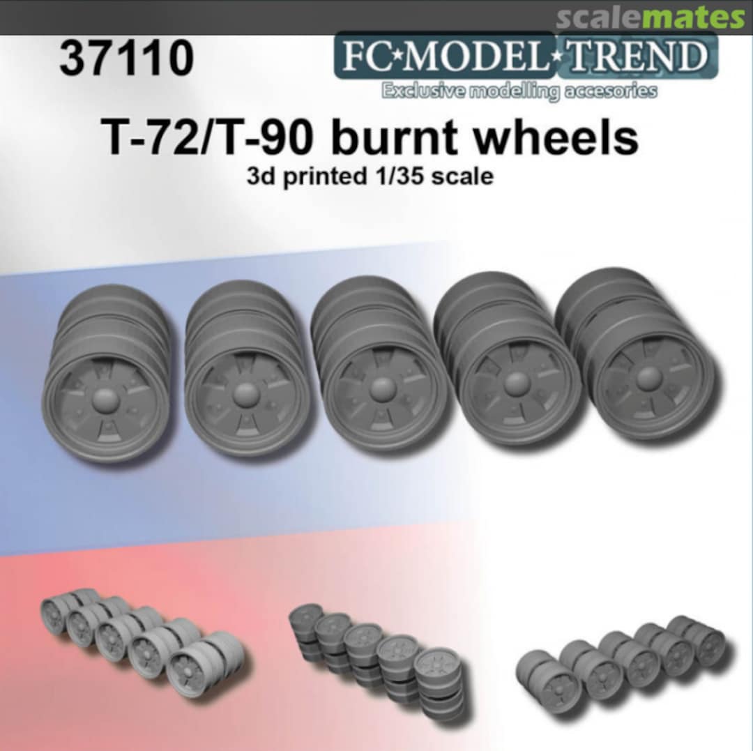 Boxart T-72 / T-90 burnt wheels 37110 FC Model Trend