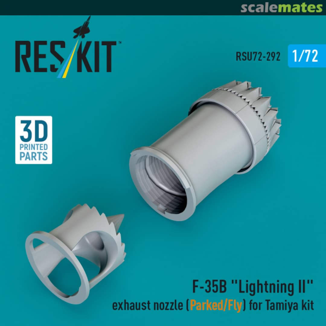 Boxart F-35B "Lightning II" exhaust nozzle (Parked/Fly)  RSU72-0292 ResKit