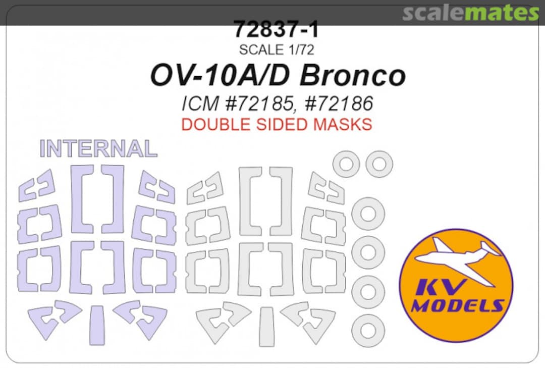 Boxart OV-10A/D Bronco (Double sided masks) 72837-1 KV Models