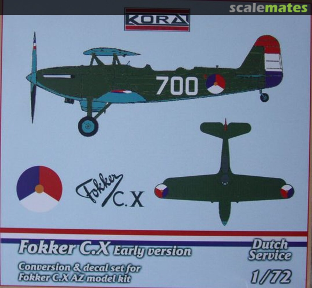 Boxart Fokker C.X Early version C7254 Kora Models