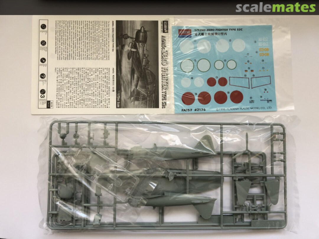 Contents A6M5c Zero Fighter Type 52c 12493 Academy