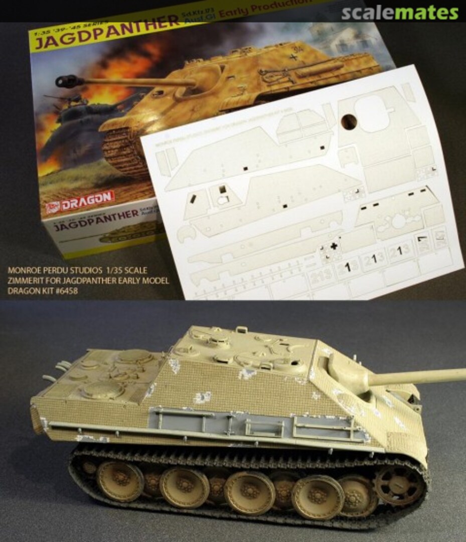 Boxart Zimmerit for Jagdpanther MPD-067 Monroe Perdu Studios