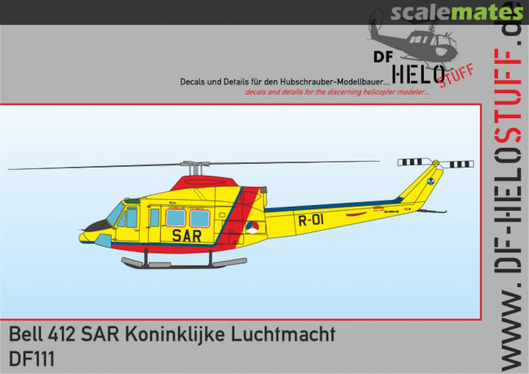 Boxart Bell 412 SAR Koninklijke Luchtmacht DF11148 DF HeloStuff