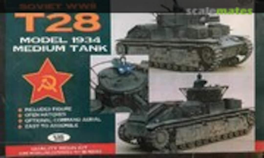 1:35 Soviet WWII T28 Model 1934 Medium Tank (Cromwell Models T-28)