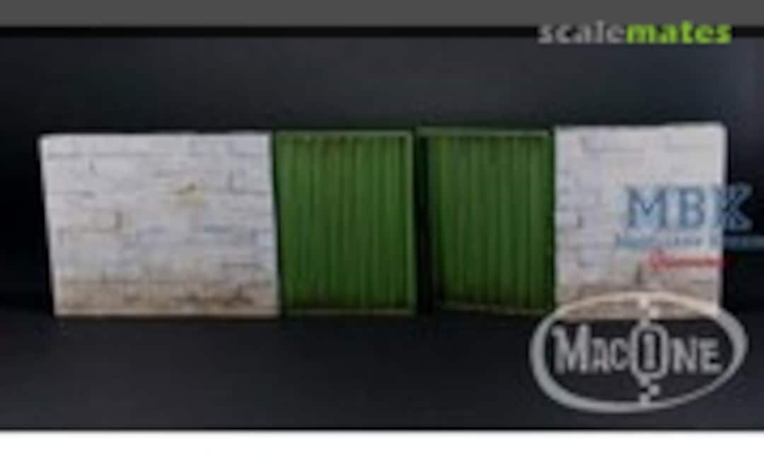 Concrete Blocks Wall with door 'A' (MacOne Models MAC35140)