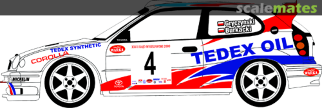 Boxart Toyota Corolla WRC (K-AM 692) "TEDEX OIL" 24068 MF-Zone