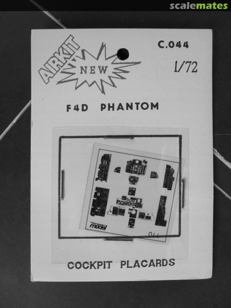 Boxart F-4D Cockpit Placards C.044 Airkit