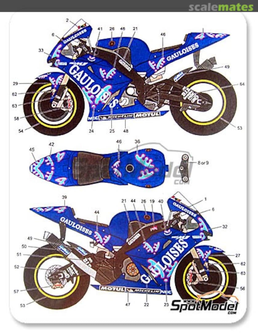 Boxart YZR M1 GAULOISES ST27-DC720C Studio27