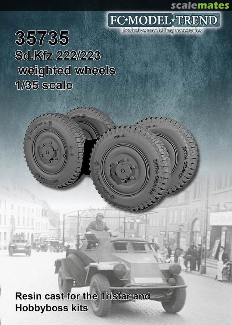 Boxart Sd.Kfz. 221/222/223 weighted wheels 35735 FC Model Trend