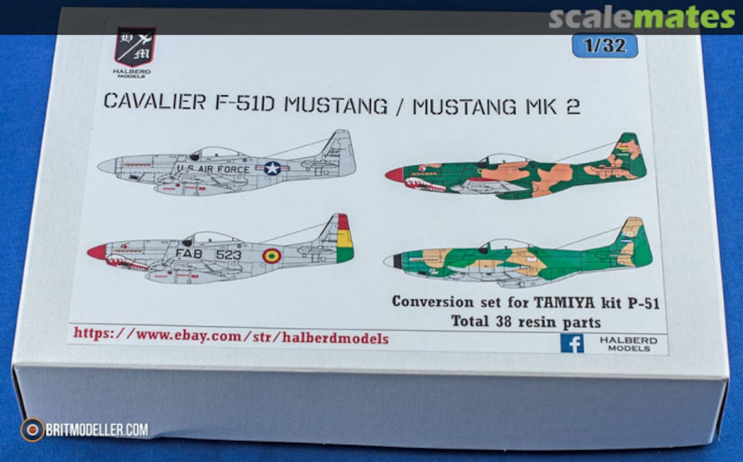 Boxart Cavalier F-51D Mustang/Mustang Mk.2 unknown Halberd Models