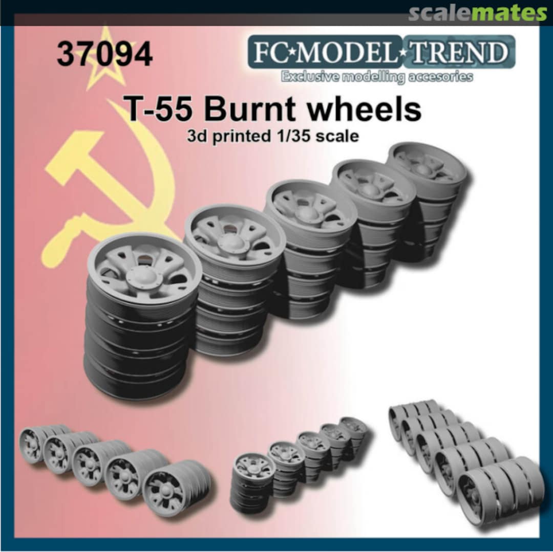 Boxart T-55 burnt wheels 37094 FC Model Trend