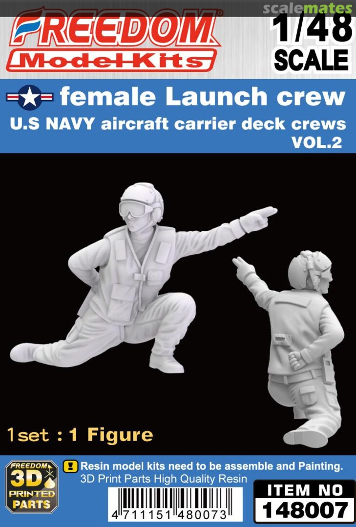 Boxart Female Launch Crew 148007 Freedom Model Kits