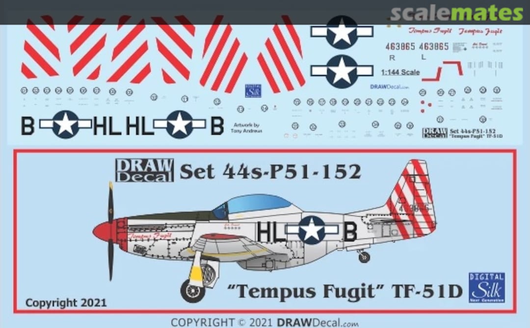 Boxart “Tempus Fugit” TF-51D 44-P51-152 Draw Decal