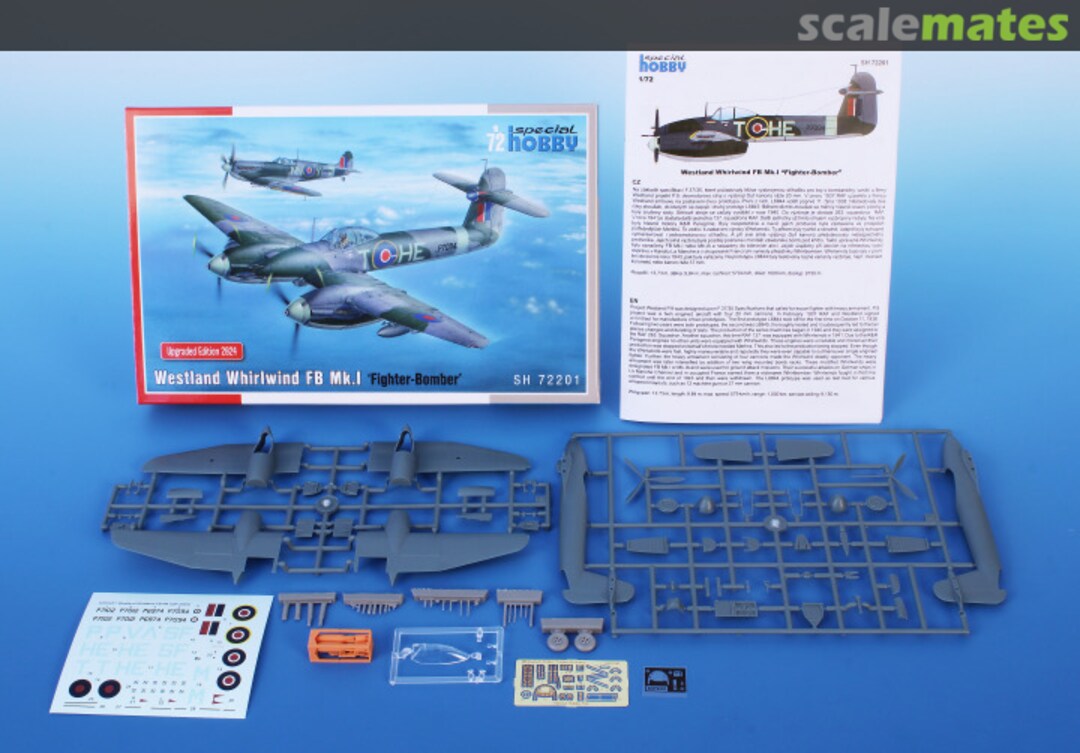 Contents Westland Whirlwind FB Mk.I 'Fighter-Bomber' SH 72201 Special Hobby