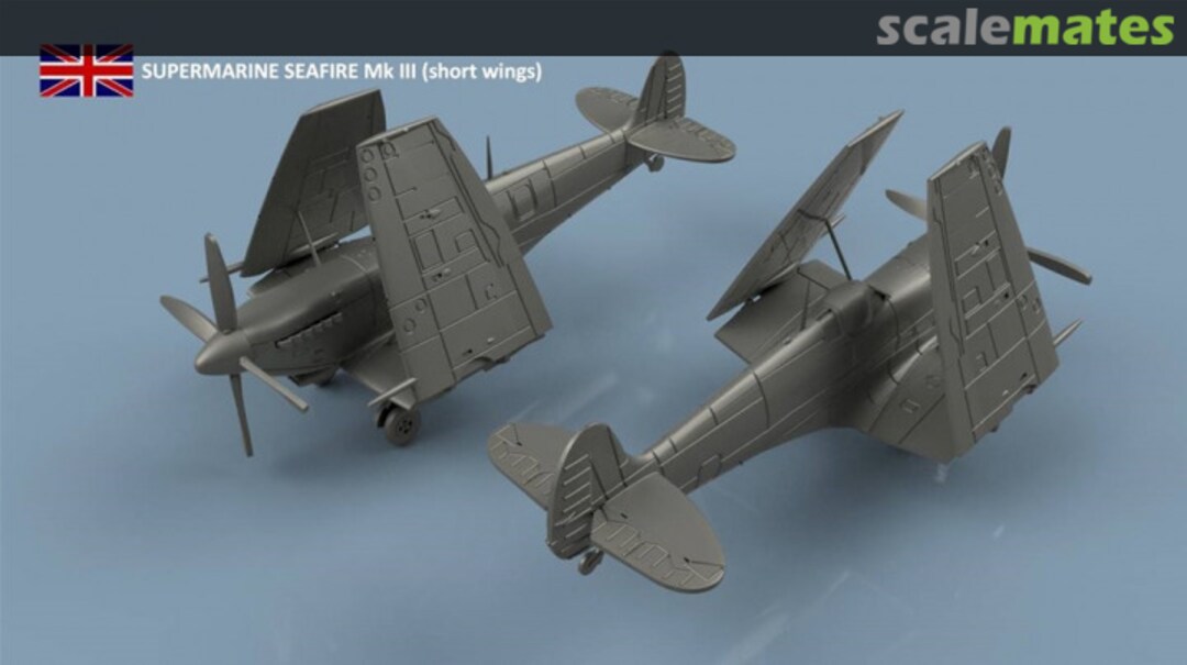 Boxart Supermarine Seafire Mk.III short wings - folded wings - 3D printing (5 pcs) 3D700372 L'Arsenal