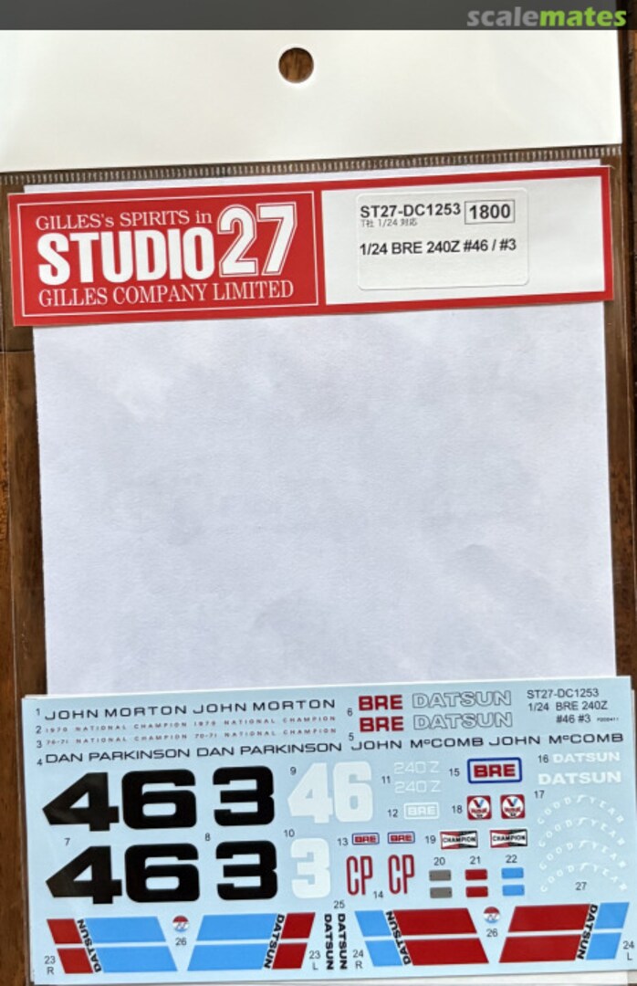 Boxart BRE 240Z #46/#3 ST27-DC1253 Studio27