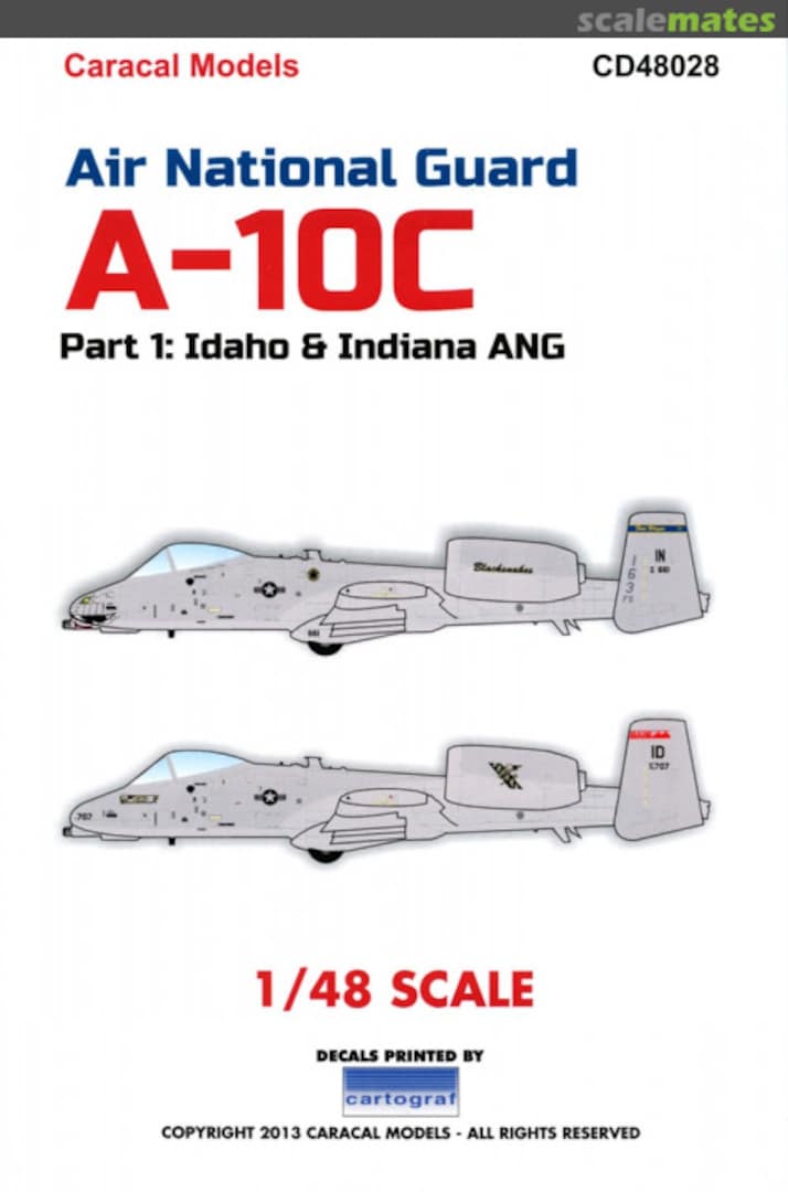 Boxart Air National Guard A-10C CD48028 Caracal Models