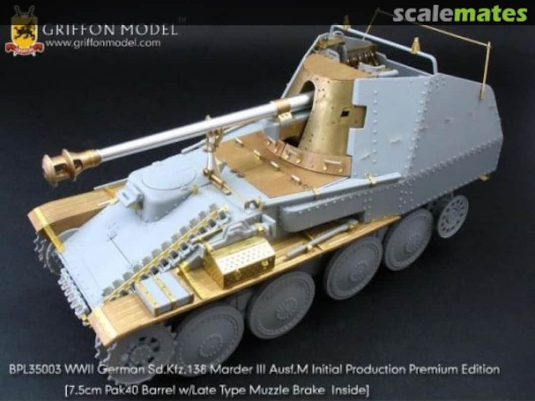 Boxart Sd.Kfz.138 Marder III Ausf.M Initial Production Premium Edition BPL35003 Griffon Model