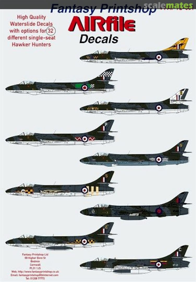 Boxart RAF Hawker Hunters FPAF 72-001 Fantasy Printshop